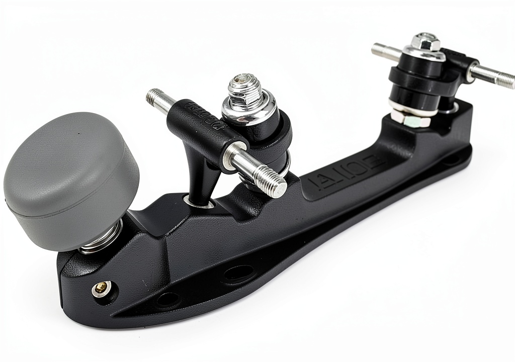 Bont Quad Roller Skate Plate installed on a skate deck