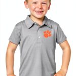 Clemson Kids Polo 100% Polyester Toddler Shirt-0