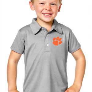 Clemson Kids Polo 100% Polyester Toddler Shirt-0